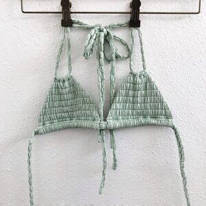 MONTCE Solo Bikini Top Peri Scrunch Size Small